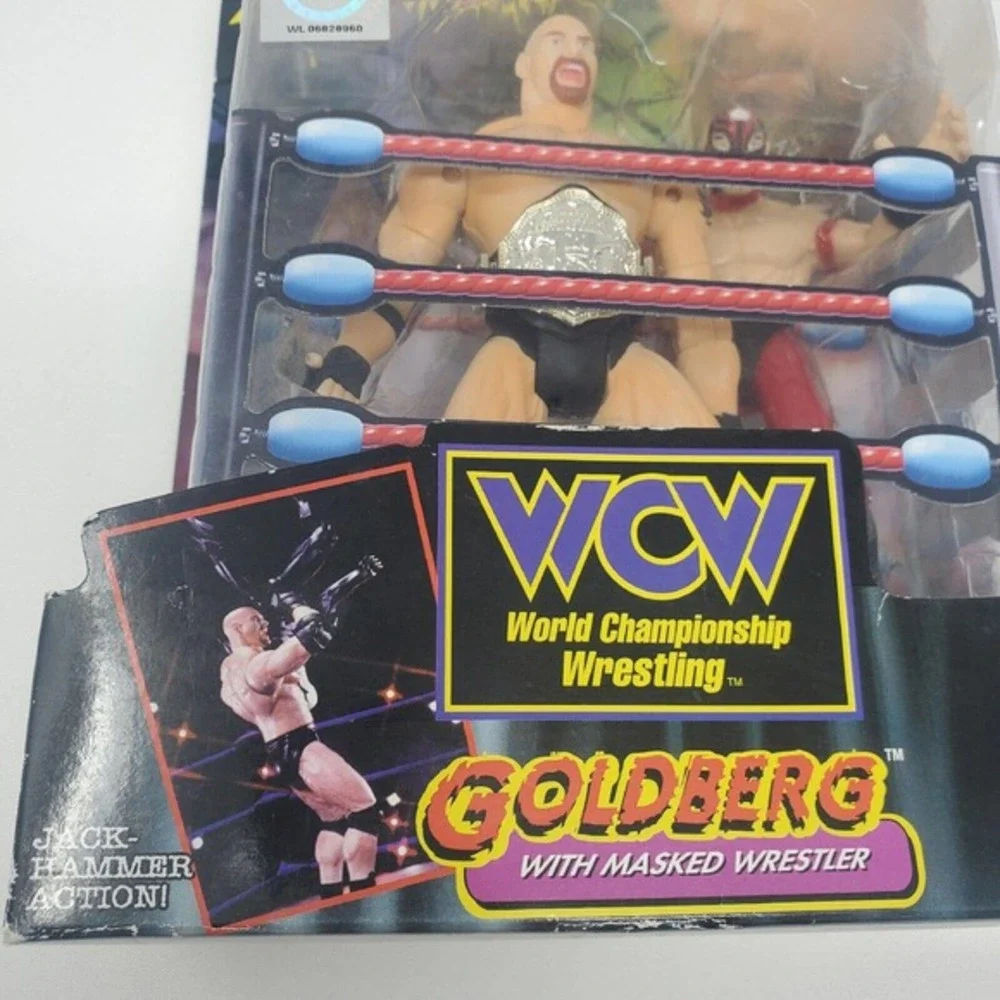 WCW Goldberg NEW Masked Wrestler‎ Action Figure Smash 'N Slam Wrestlers 1999 VTG